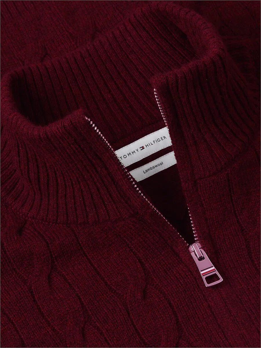 Свитер TOMMY HILFIGER цвета бордо — фото 2