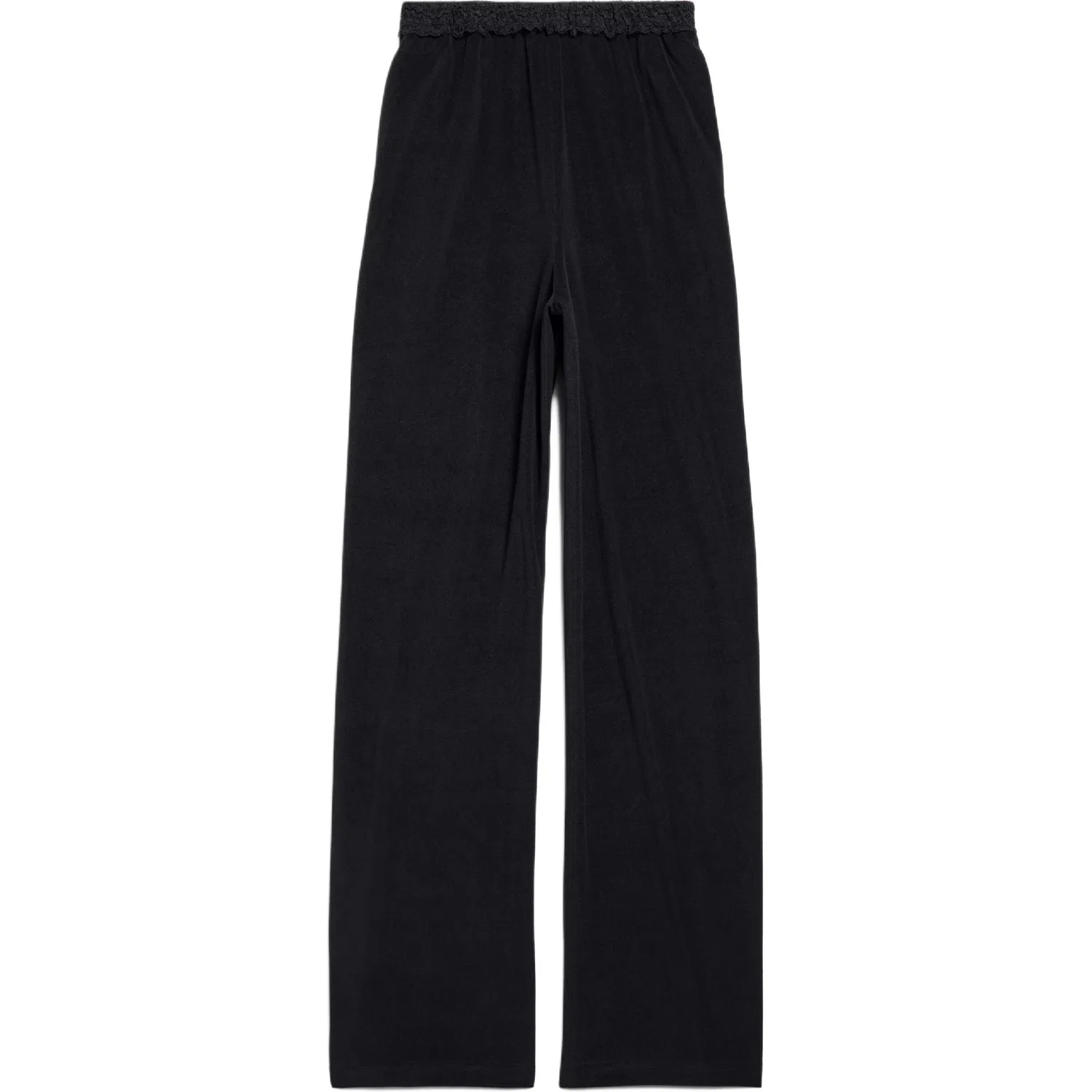 Женские брюки с широкими штанинами Lace Detailed Balenciaga, Black