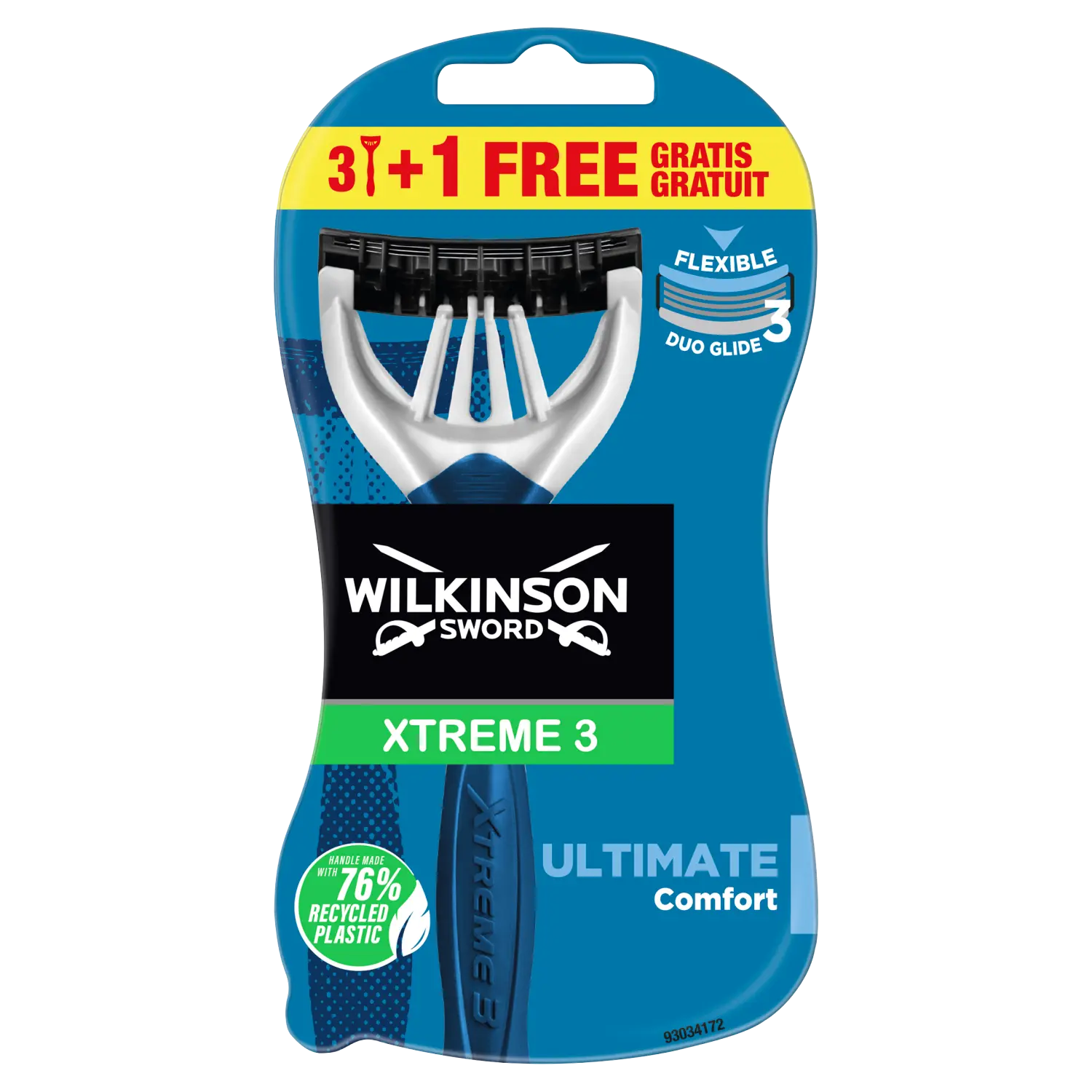 

Wilkinson Sword Xtreme3 Ultimate Plus мужские бритвы, 3+1 шт/уп.