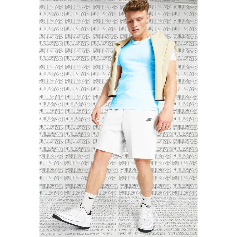 Шорты спортивные с принтом Tech Fleece Nike, Белый — фото 3