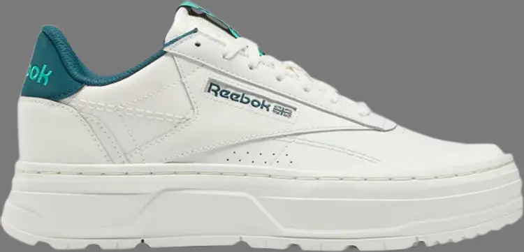 

Кроссовки wmns club c double geo 'chalk future teal' Reebok, белый