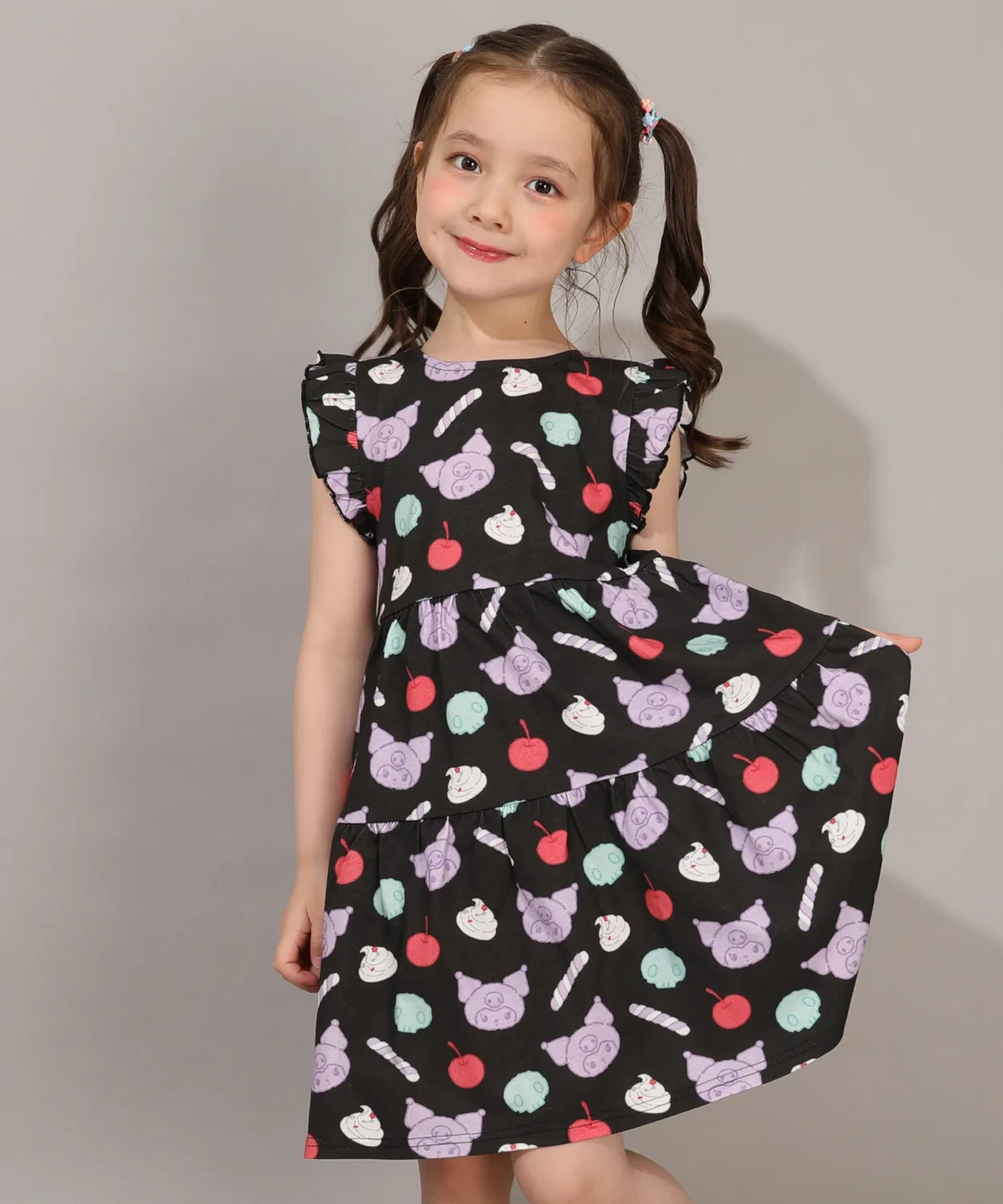 Детское платье с принтом Sanrio Sweets Frill One Piece 1722K, Purple