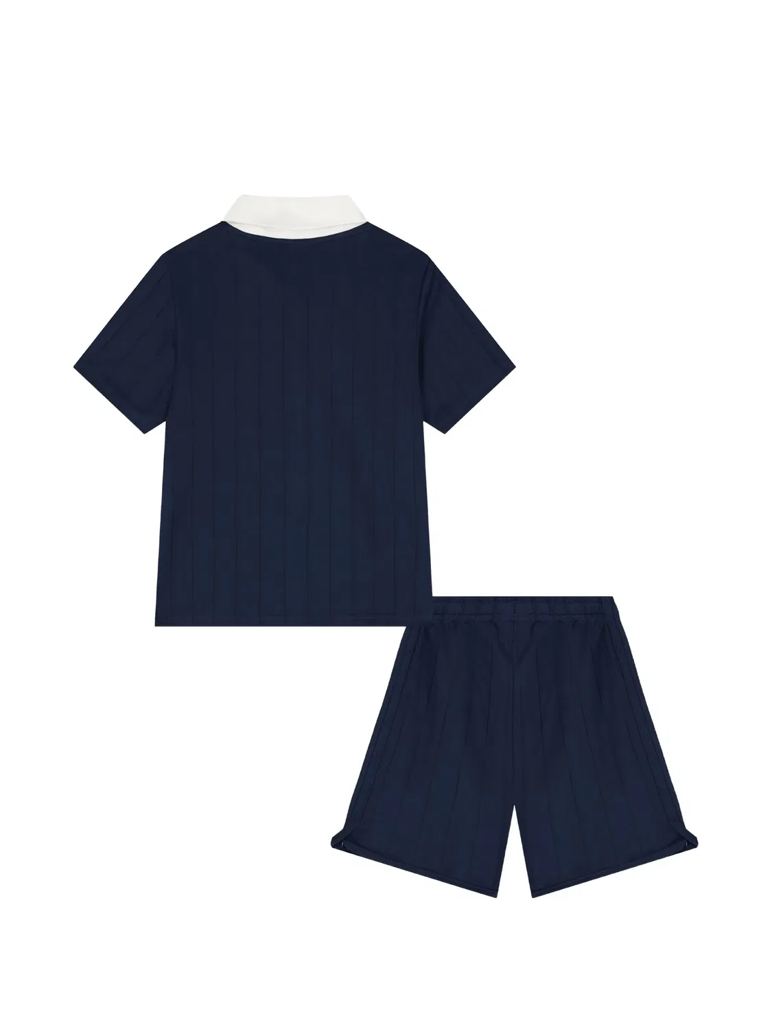 Спортивный костюм в тонкую полоску с логотипом Adidas Kids, синий — фото 2