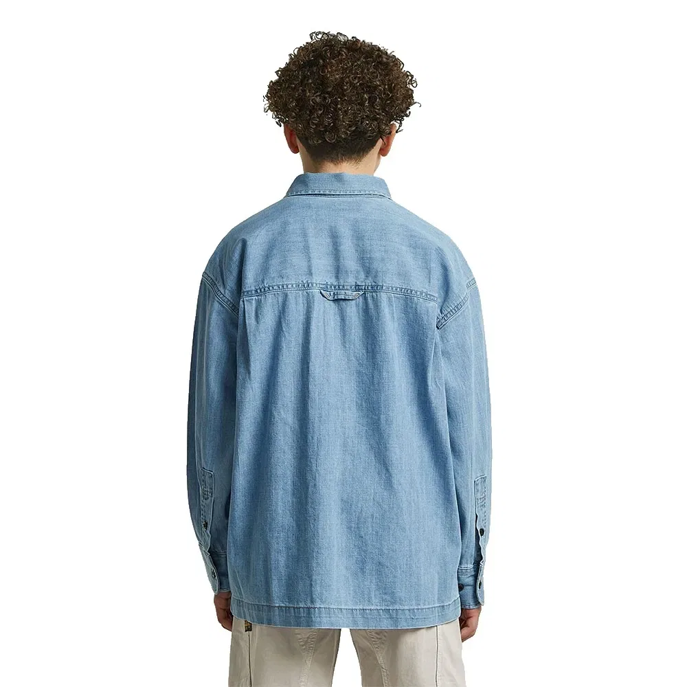 Детская рубашка с длинным рукавом Boxy Fit G-Star, Blue — фото 2