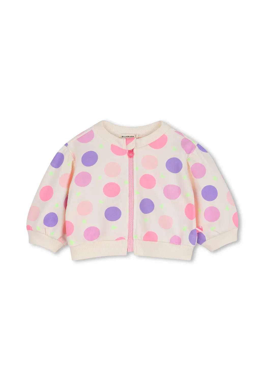 Cardigan en molleton - zip-up sweatshirt Billieblush, Rice