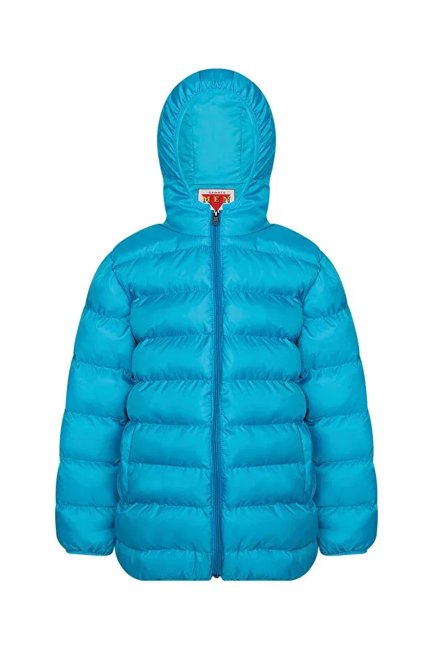 Детский пуховик для девочек с длинным рукавом Men Anorak, Light Blue