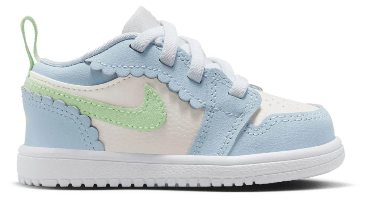 Кроссовки для девочек AJ 1 Low ALT SE Fem Jordan, цвет Sail/Half Blue/Vapor Green