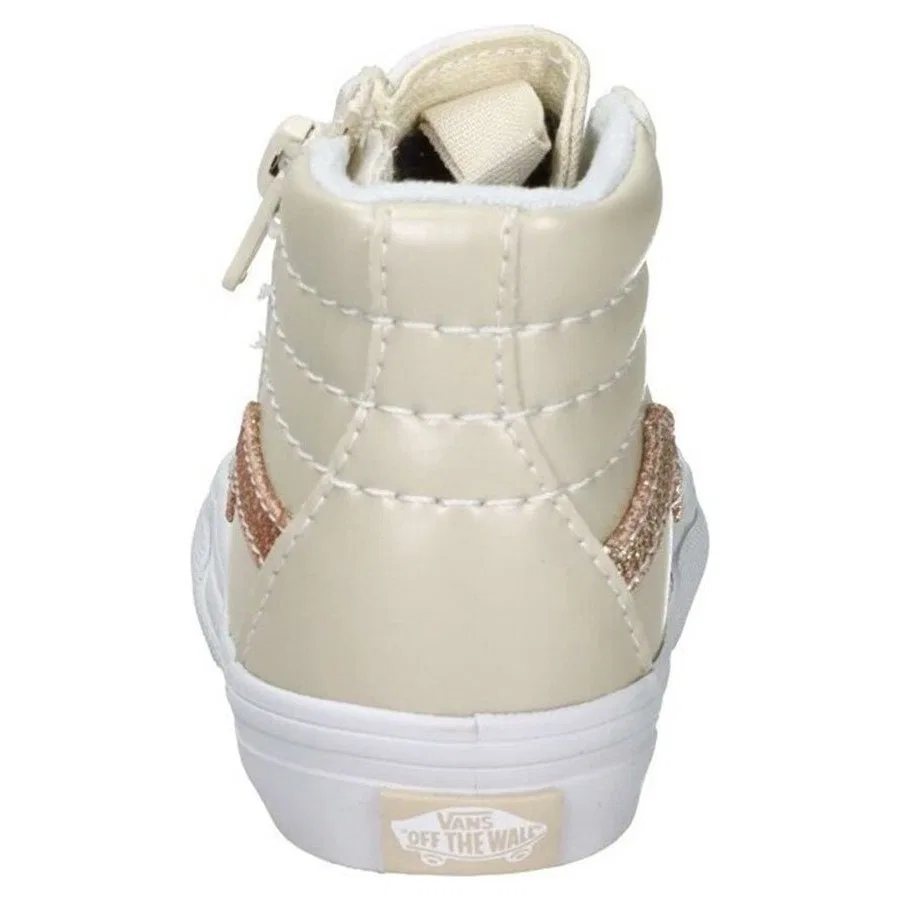 Детские кроссовки с принтом Sk8-Hi Vans, Бежевый — фото 4