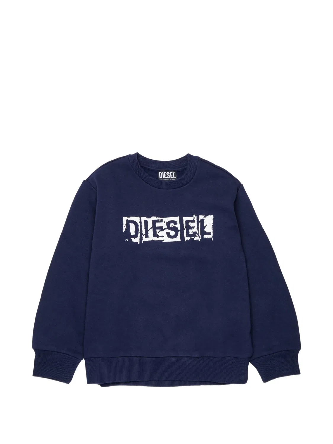 Diesel Синий свитшот с принтом логотипа