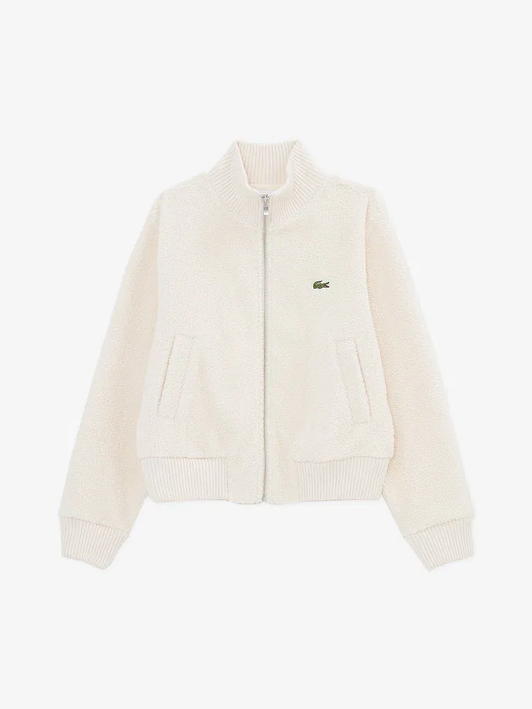 Пуховик женский LACOSTE Sherpa, теплый, черный — фото 4