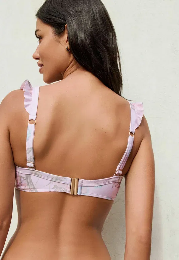 Топ бикини с цветочным принтом, Next lilac purple floral print, фиолетовый — фото 2