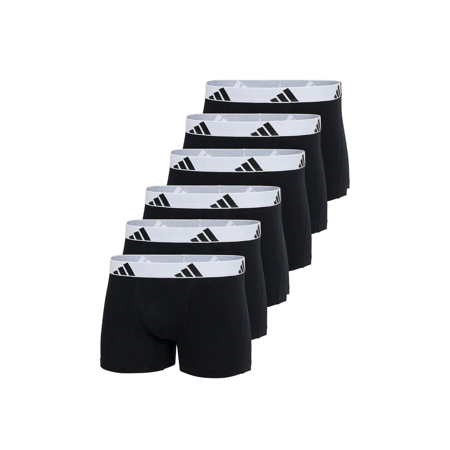 Мужские боксеры 6er Pack Adidas Originals, Black/White