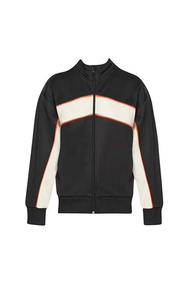 Детские свитшот на молнии для девочек с длинным рукавом Hummel, Black — фото 2