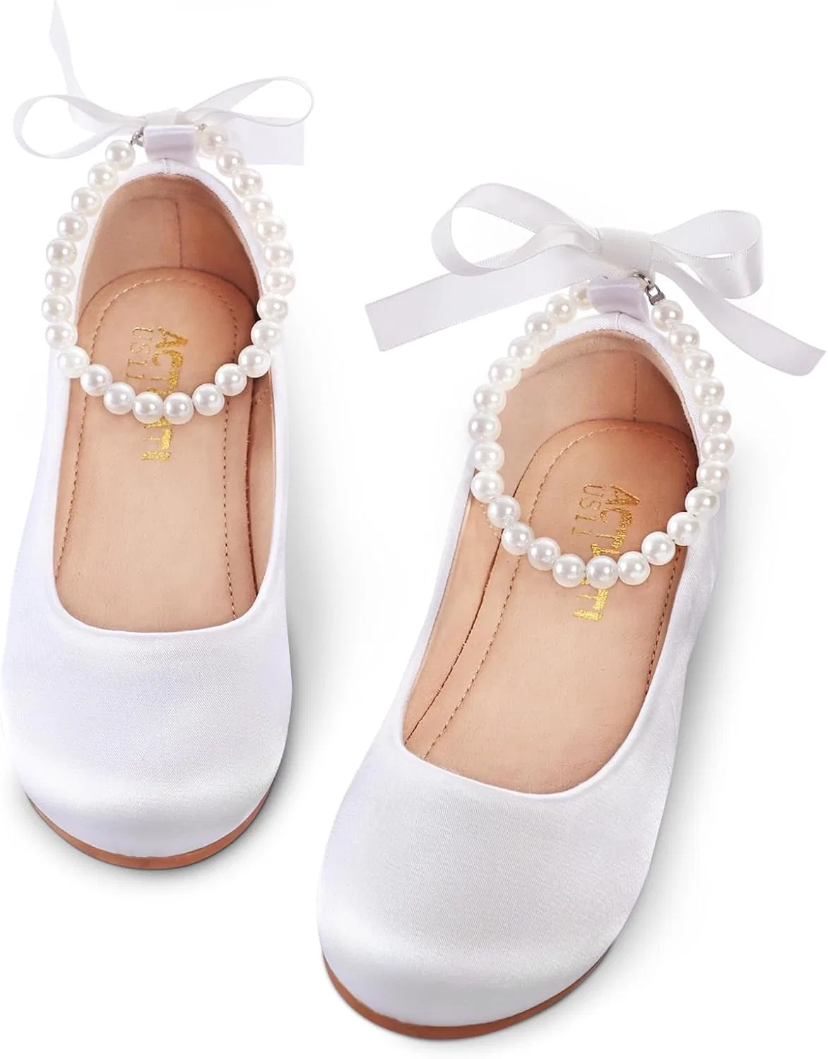 Детские туфли для девочек с принтом KDVOG, White Silk