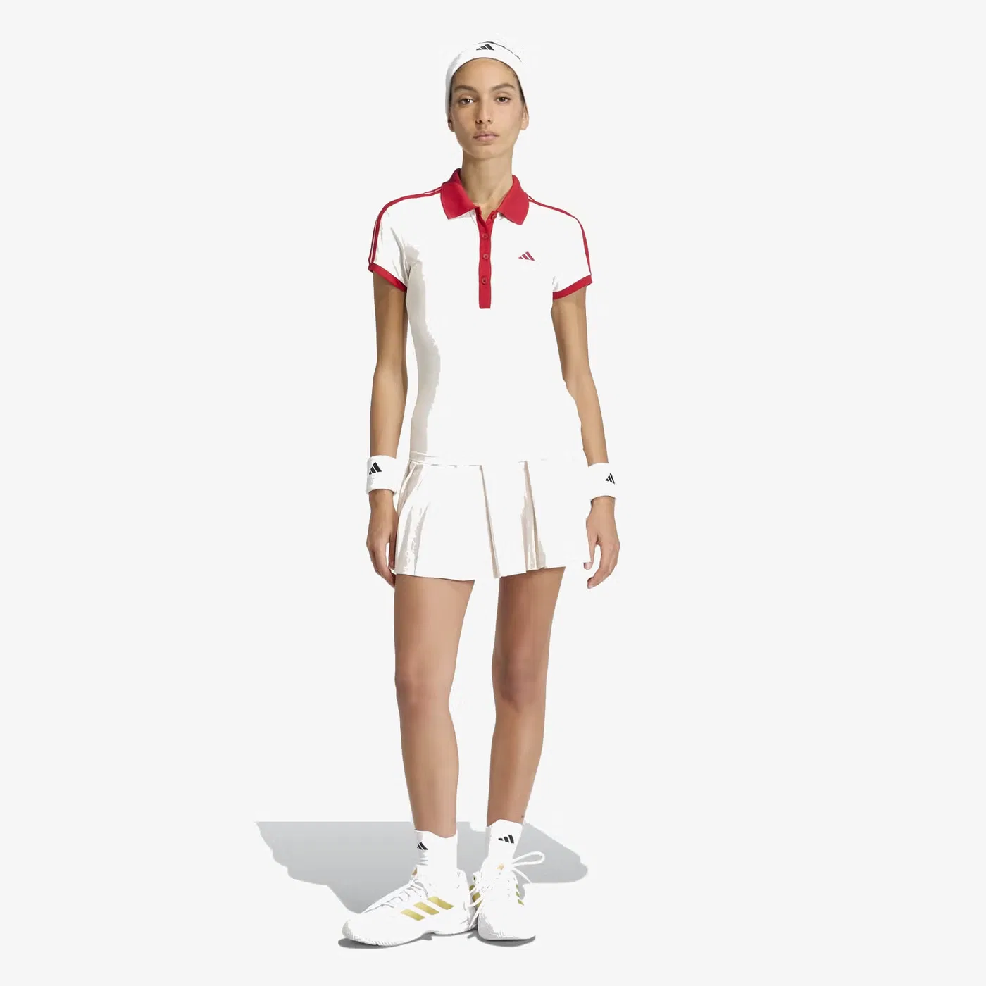 Поло с цветочным блоком Tennis Classics Adidas, белый — фото 4