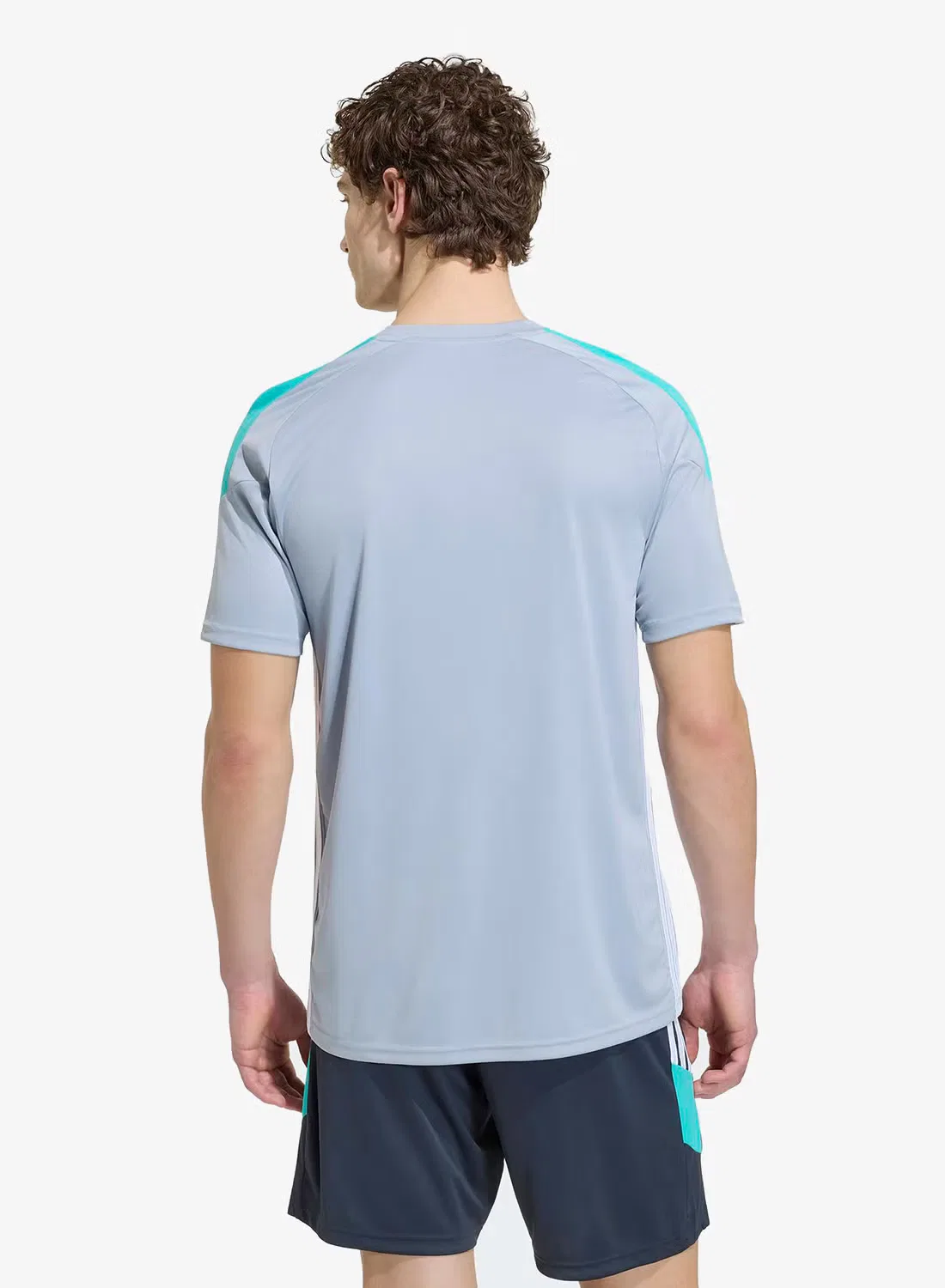 Футбольная футболка с технологией Climacool Tiro 26 Essentials Adidas, серый — фото 2
