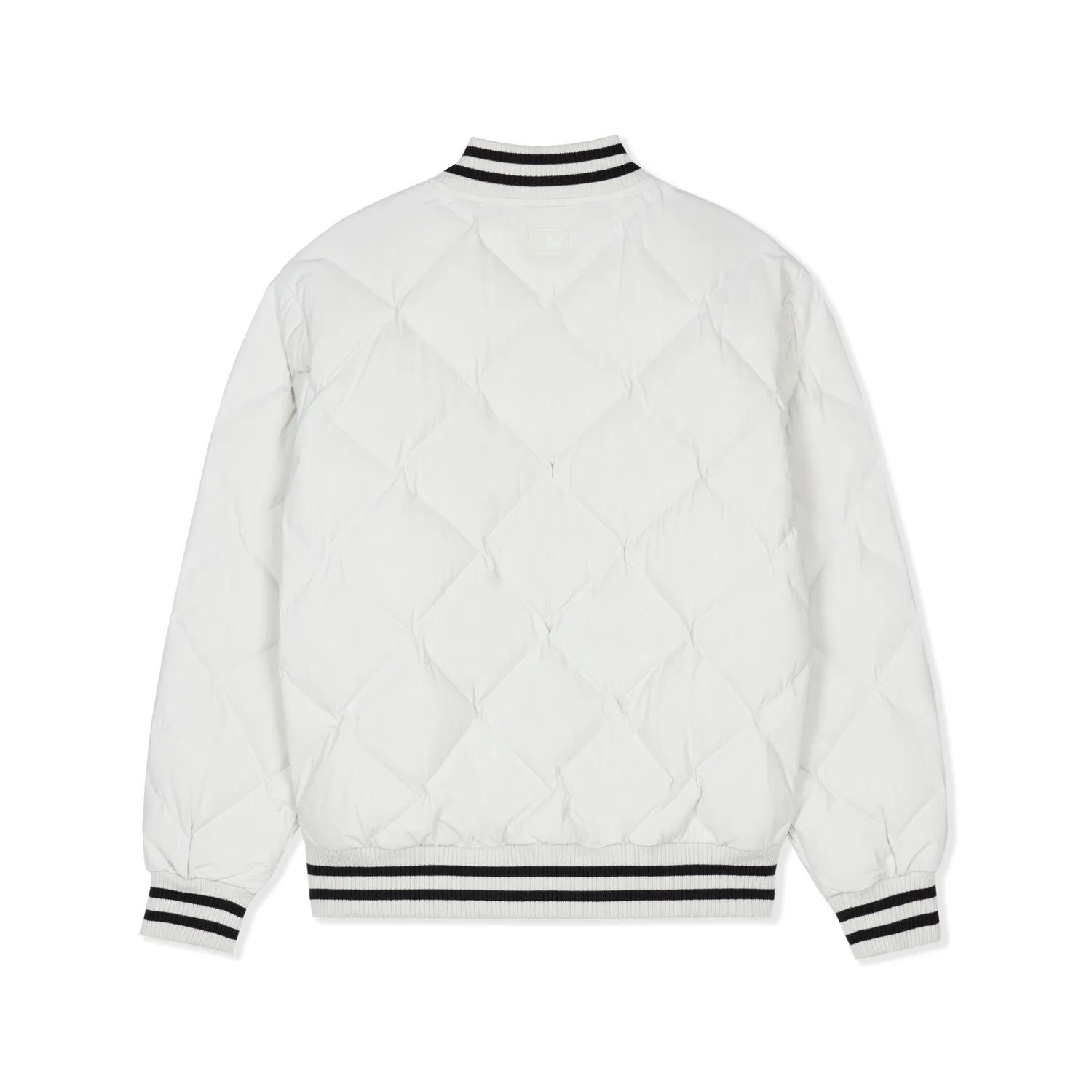 Детский пуховик с бейсбольным воротником MLB Preppy Down Jackets, Ivory — фото 3
