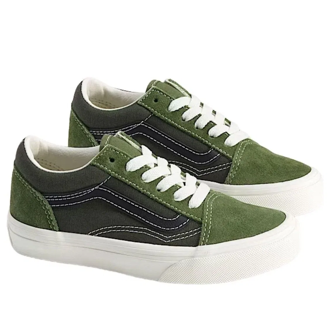 Детские кеды Old Skool Vans, зеленый — фото 2
