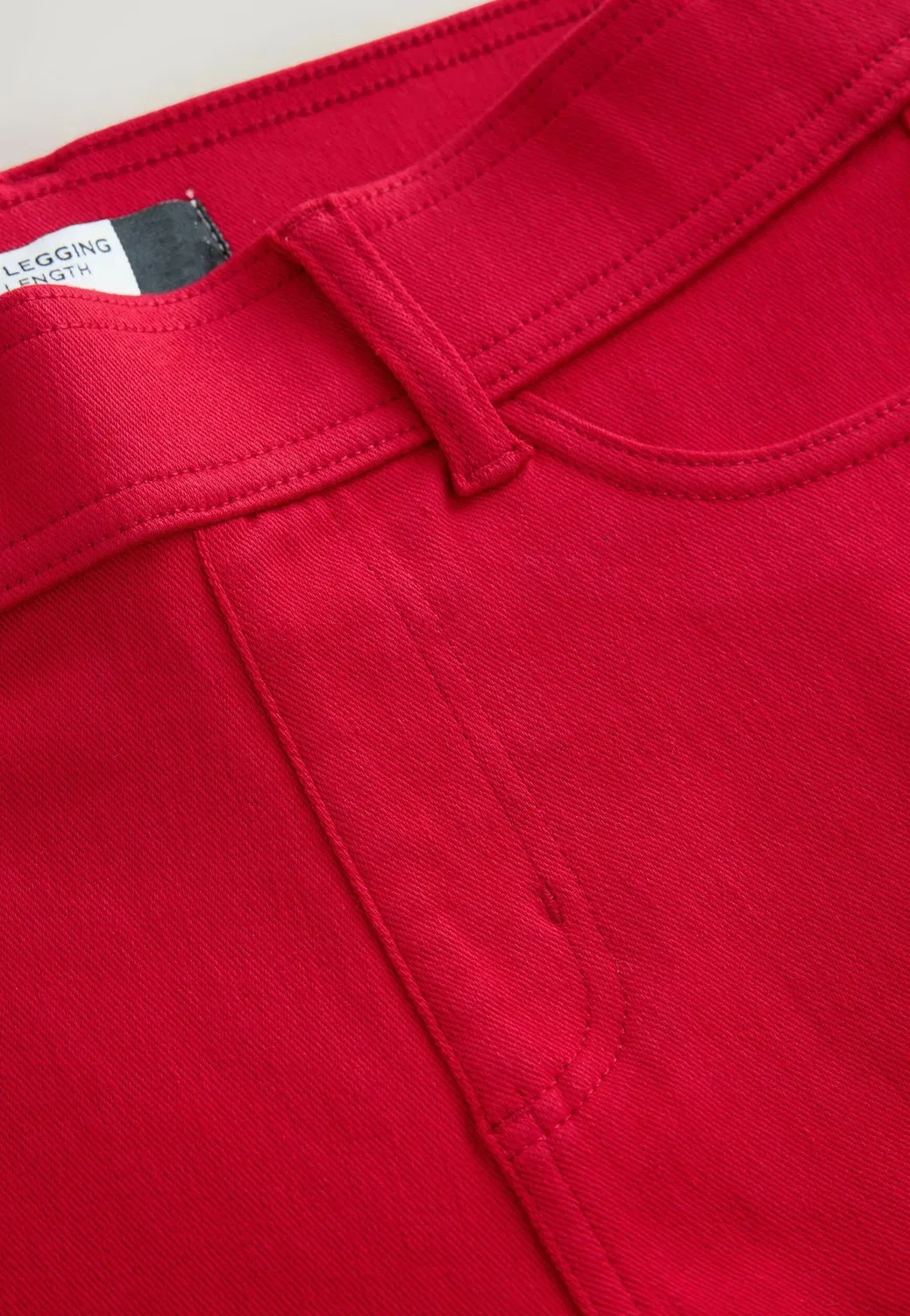 Джинсовые леггинсы. Высокий крой - стандартный размер - джеггинсы Next, Red — фото 2