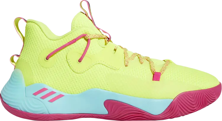 

Кроссовки Adidas Harden Stepback 3 'Solar Yellow Shock Pink', желтый