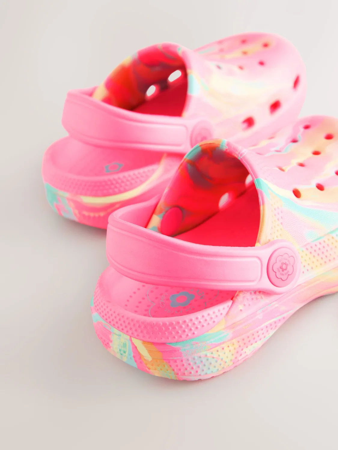 Шлепанцы-клоги Comfort Next, Bright Pink Marble