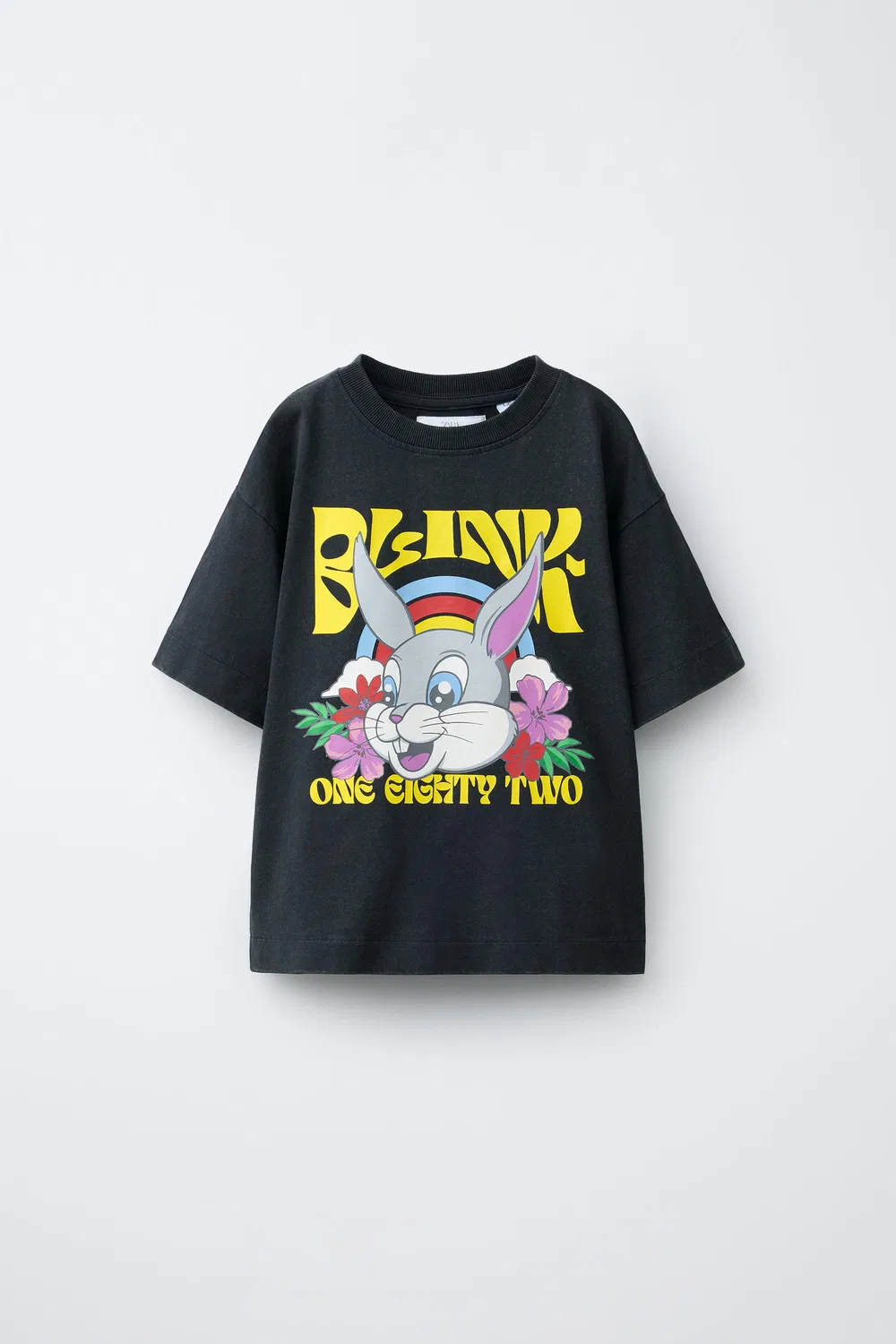 Футболка с принтом BLINK-182 ZARA, Anthracite Grey
