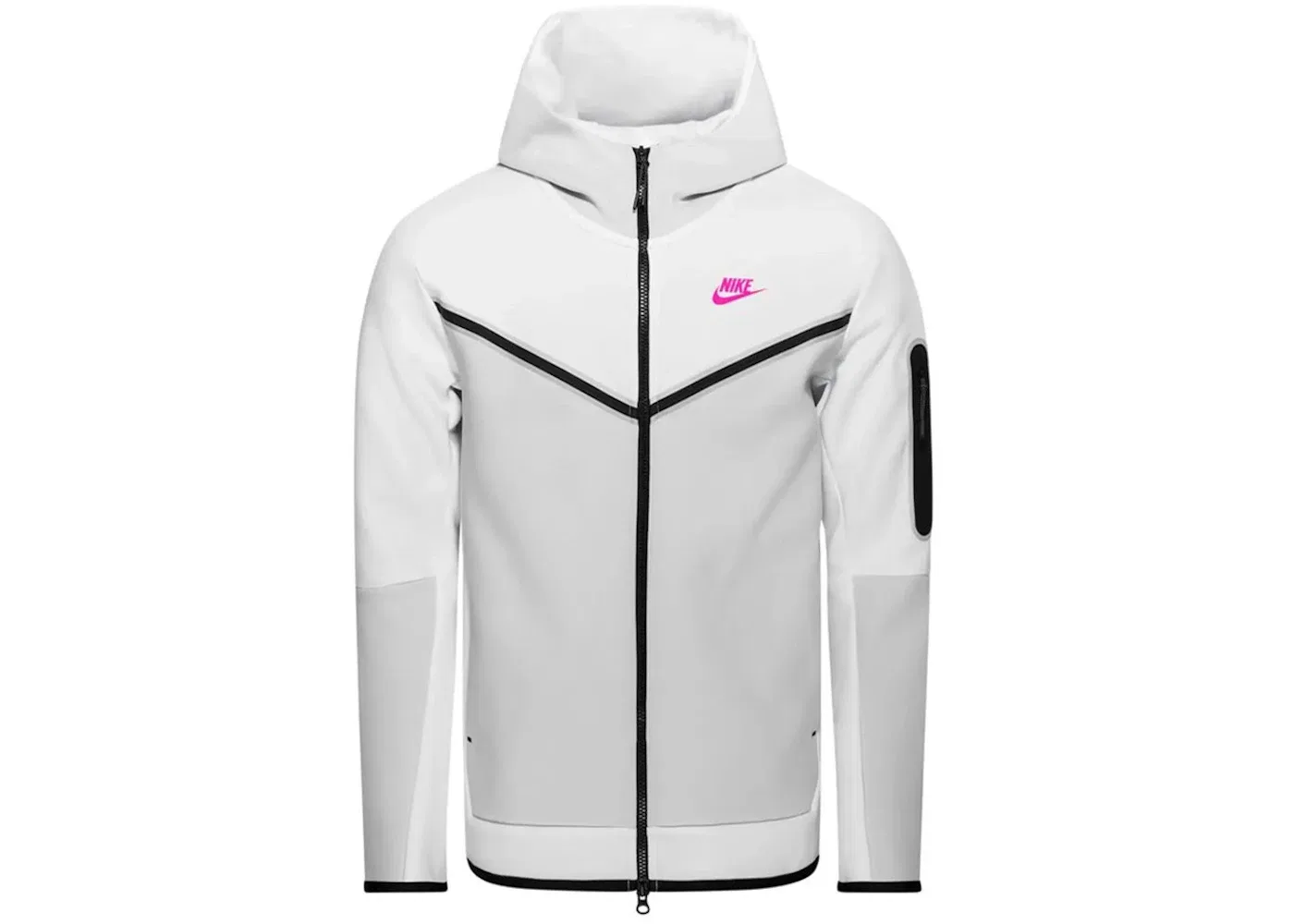 Мужская худи Nike Sportswear Tech Fleece Full-Zip, Summit White Pink Blast