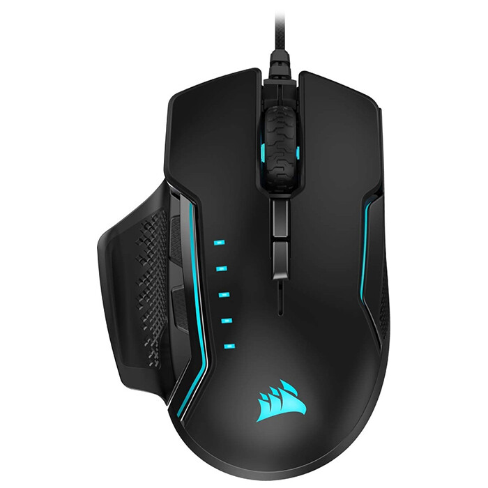 

Проводная игровая мышь Corsair Glaive RGB PRO, черный