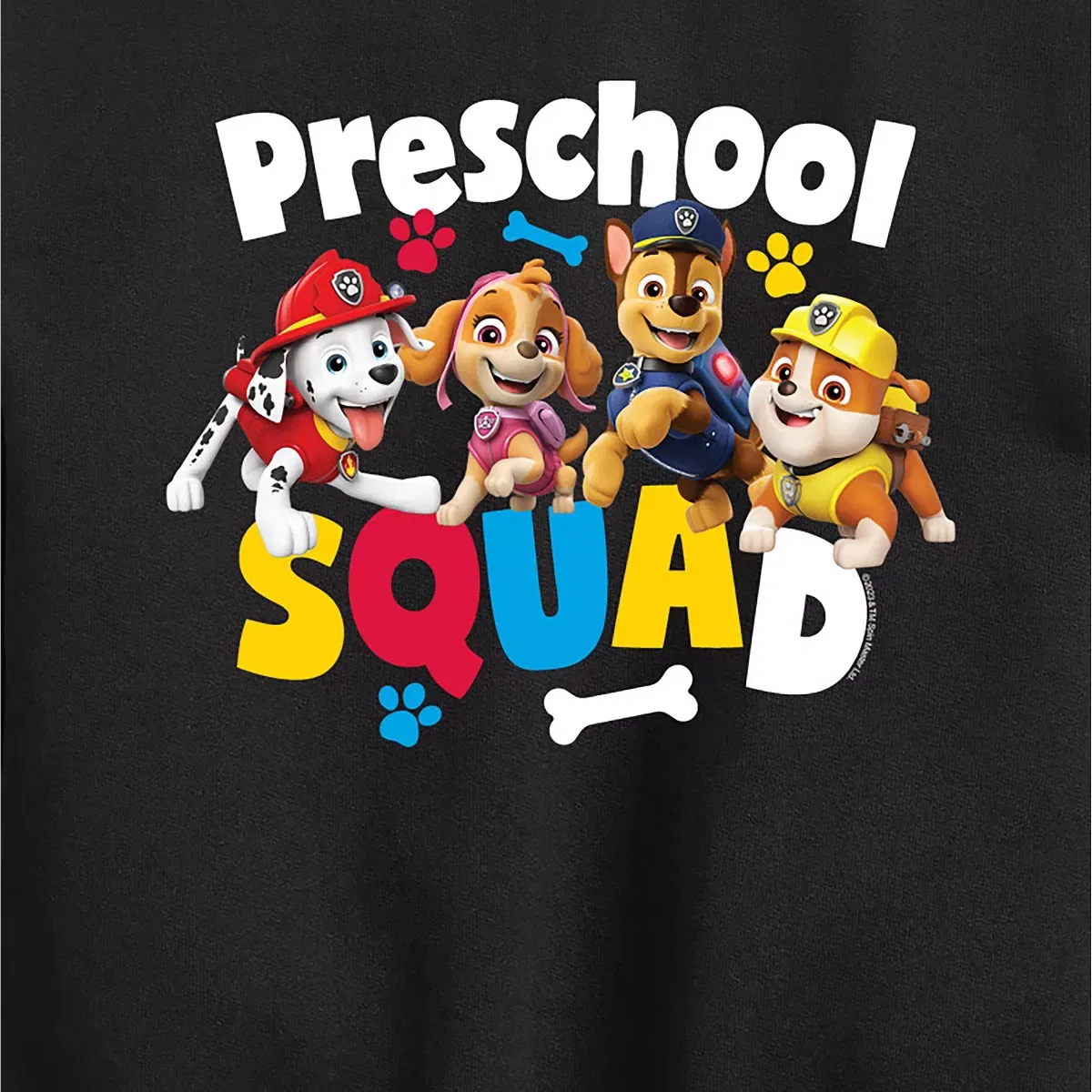 Детский свитшот для мальчиков с принтом Squad Preschool PAW Patrol, Black — фото 2