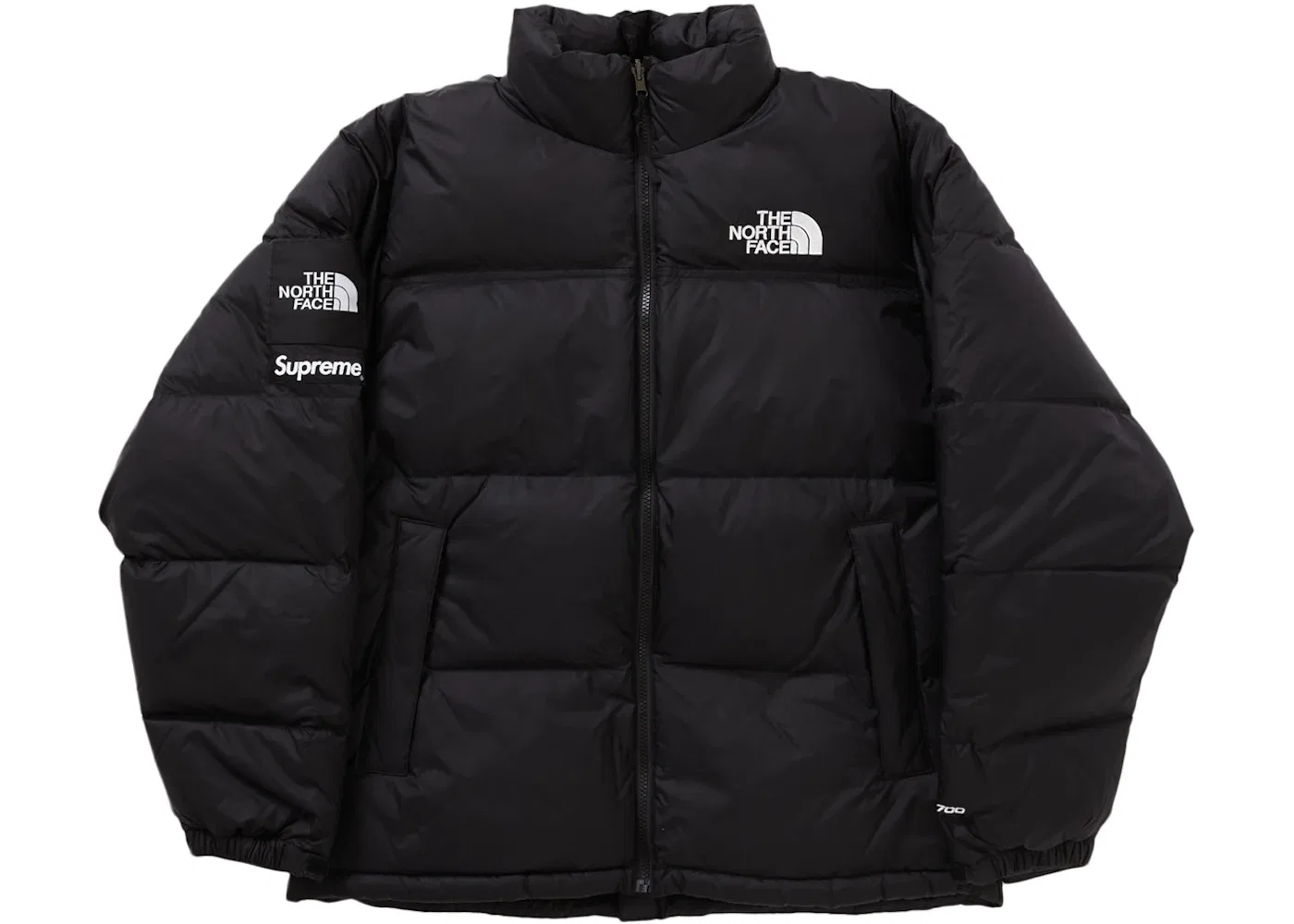 Мужская куртка с принтом Split Nuptse Supreme, Black — фото 2