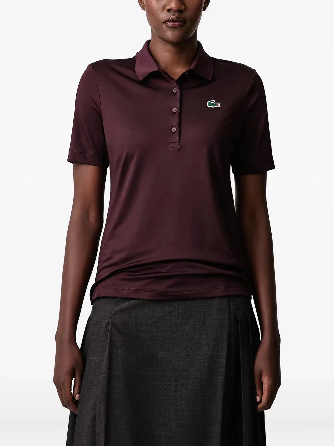 Поло для гольфа, красное Lacoste, красный