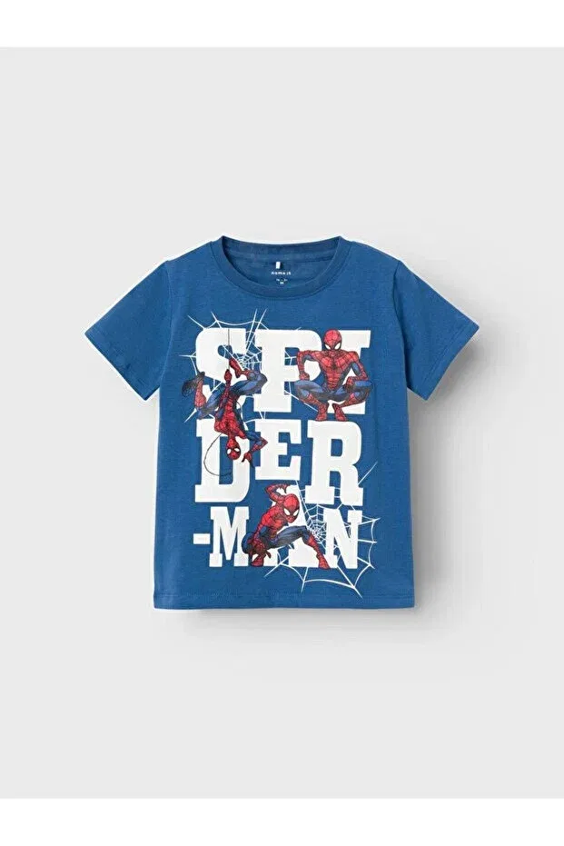 Детская футболка с принтом Spiderman Labels Name It, Set Sail