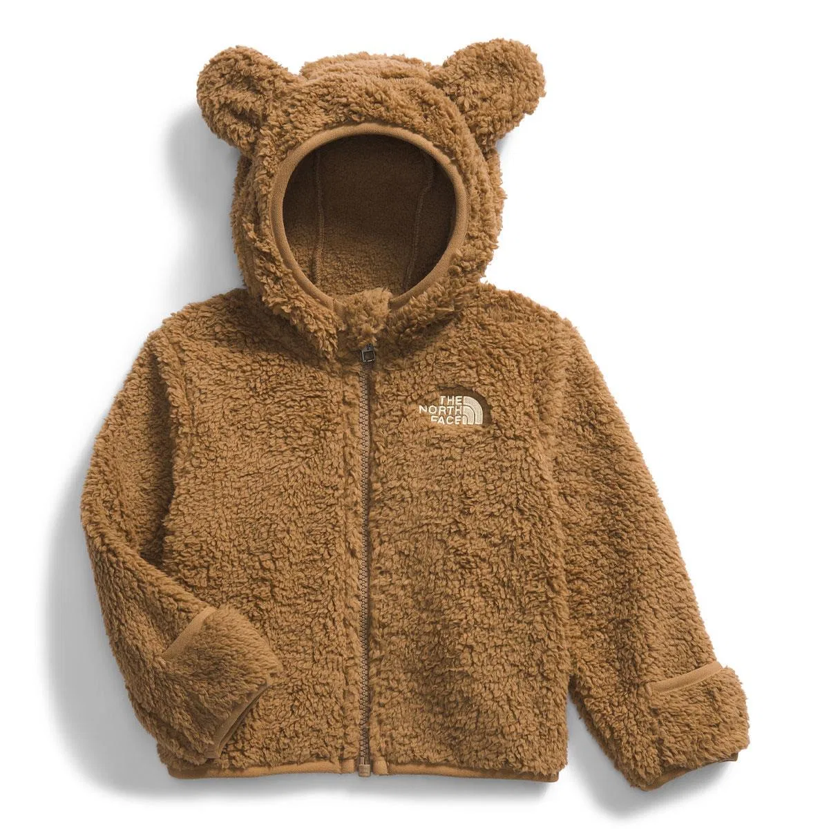 Детский флисовый худи с капюшоном и ушками, The North Face, Utility Brown