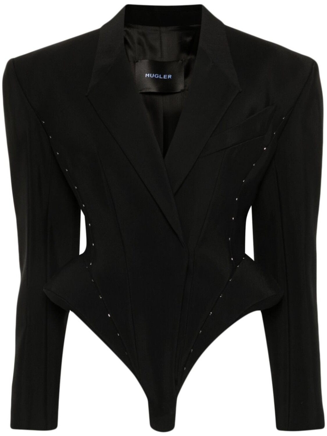 

Пиджак-боди Hook & Eye Mugler, черный
