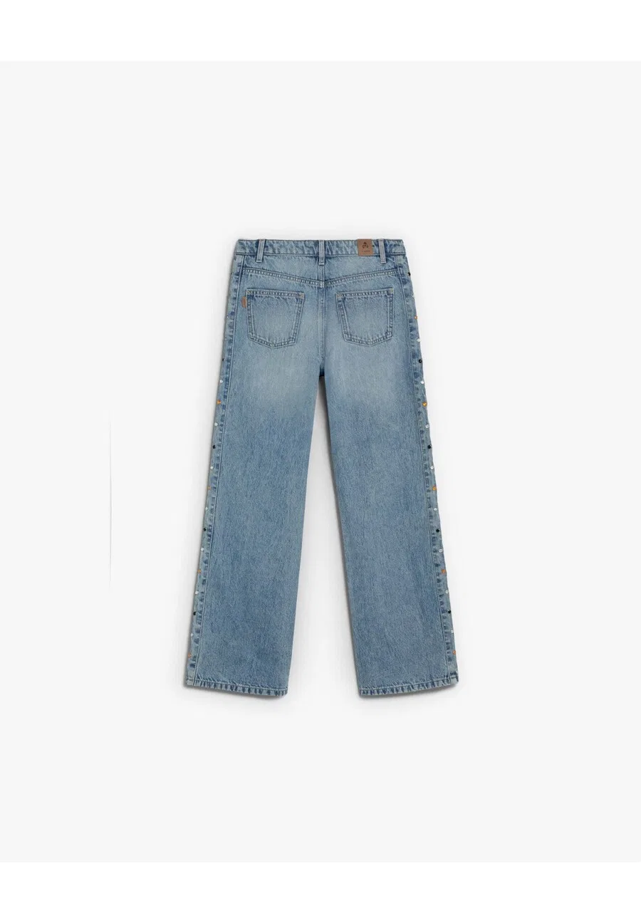 Джинсы Scalpers Regular Jeans из синей джинсовой ткани — фото 3