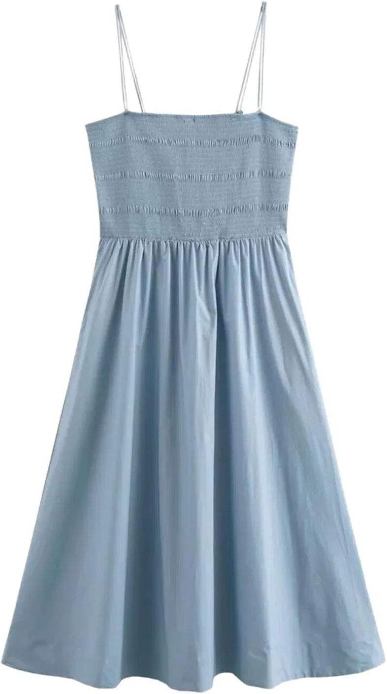 Женское клубное платье на бретелях A-line, Blue