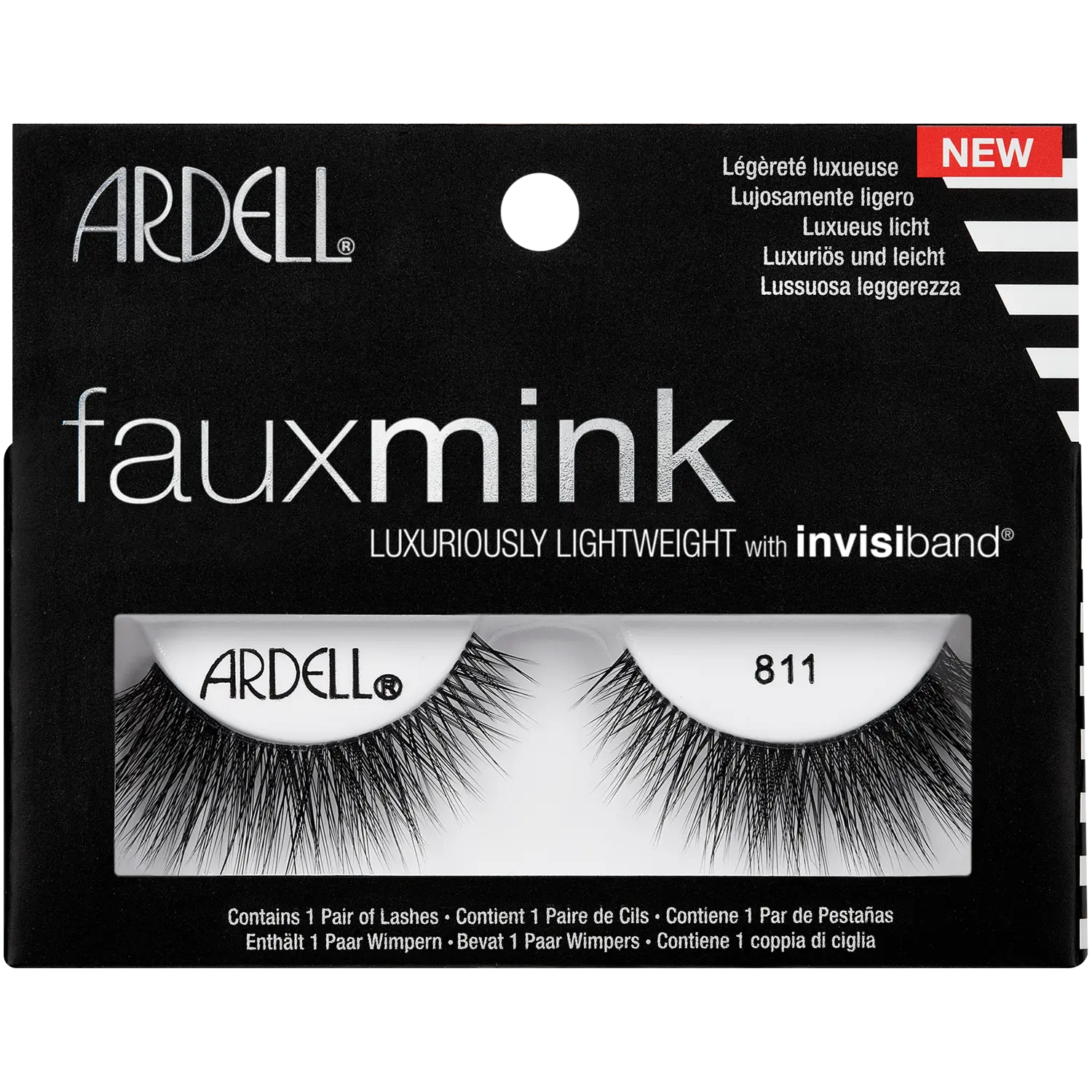 

Ardell Faux Mink 811 накладные ресницы на полоске, 1 упаковка