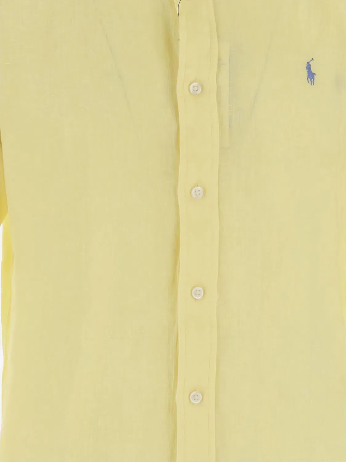 Polo Ralph Lauren Рубашка из льна желтая — фото 2