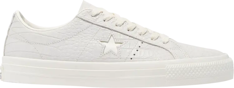 

Кроссовки Converse One Star Pro Low Croc Emboss - Egret, белый, Белый;серый, Кроссовки Converse One Star Pro Low Croc Emboss - Egret, белый