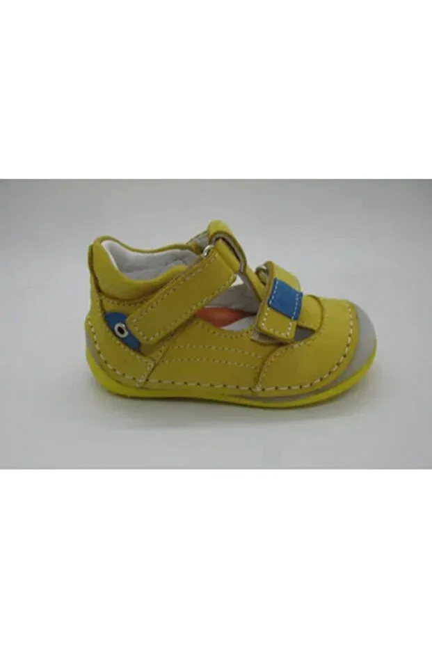 Детские туфли для девочек с принтом First step shoes Perlina, Yellow