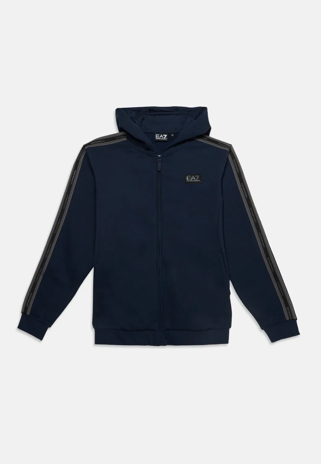 Толстовка унисекс с логотипом поезда - на молнии Ea7 Emporio Armani, Dark Blue