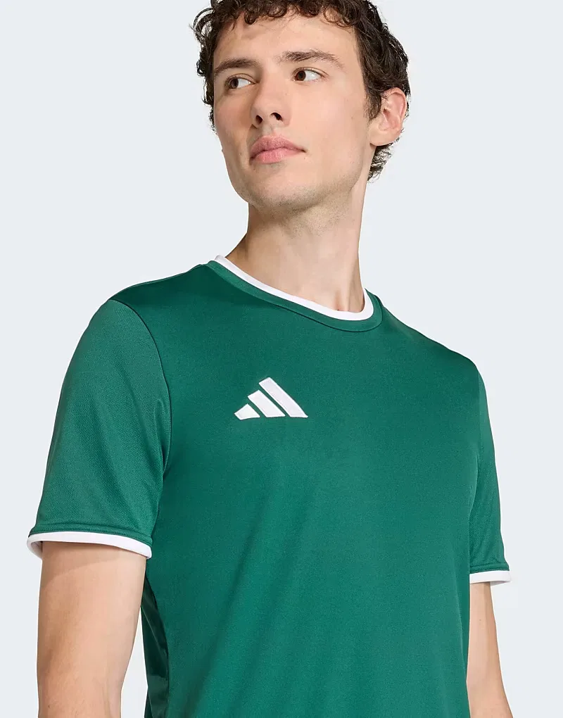 Футболка Adidas Football - Entrada - зеленая — фото 2