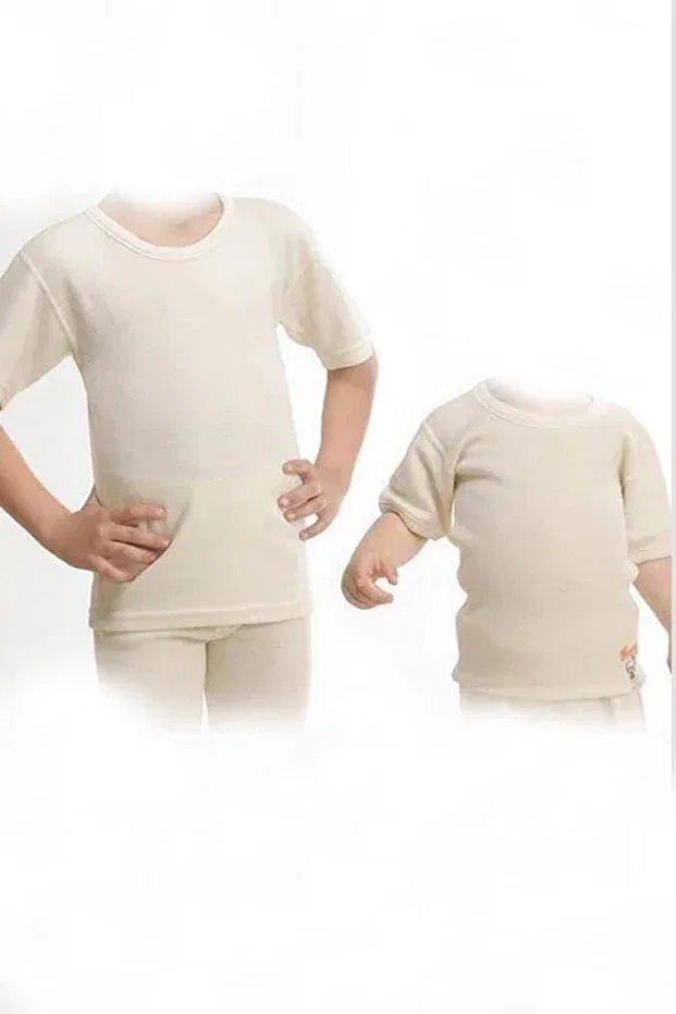 Детское термобелье для девочек с коротким рукавом Hasyün, Nude Color