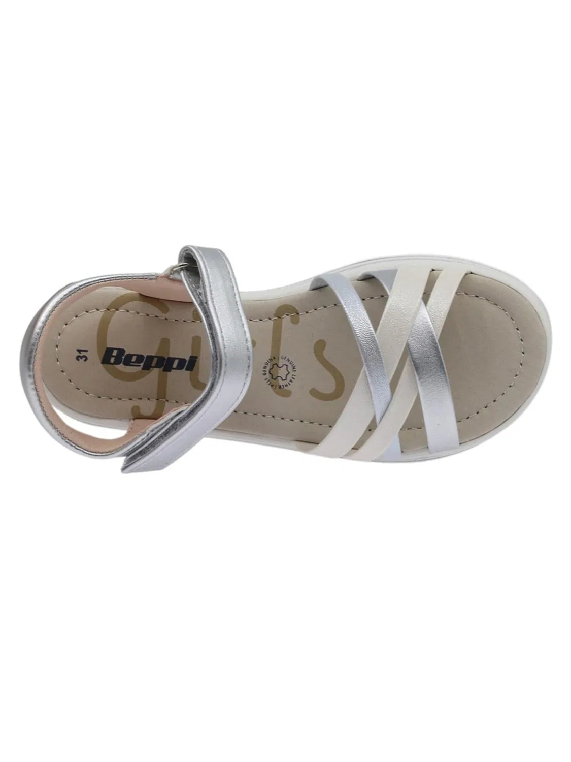 Сандалии Beppi Casual Sandal серебристого цвета — фото 4