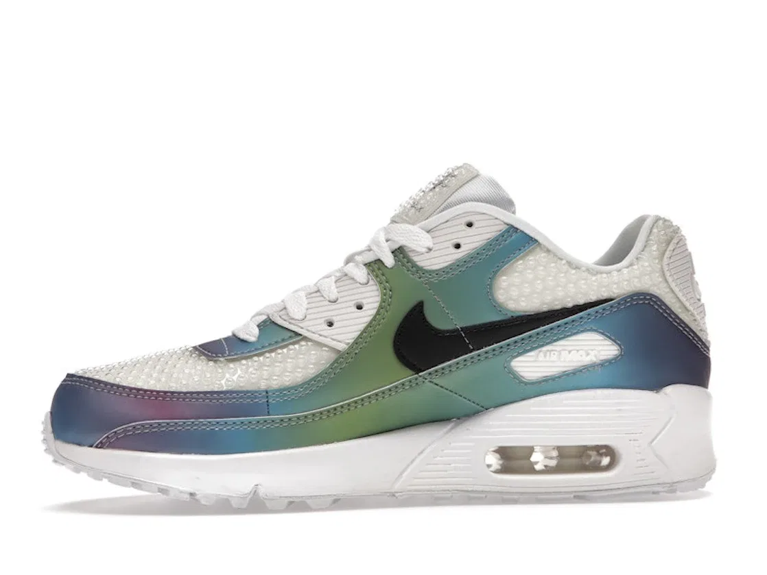 Детские кроссовки Lifestyle Nike Air Max 90 Bubble Pack White, Summit White/Black-Multi-Color-White — фото 3