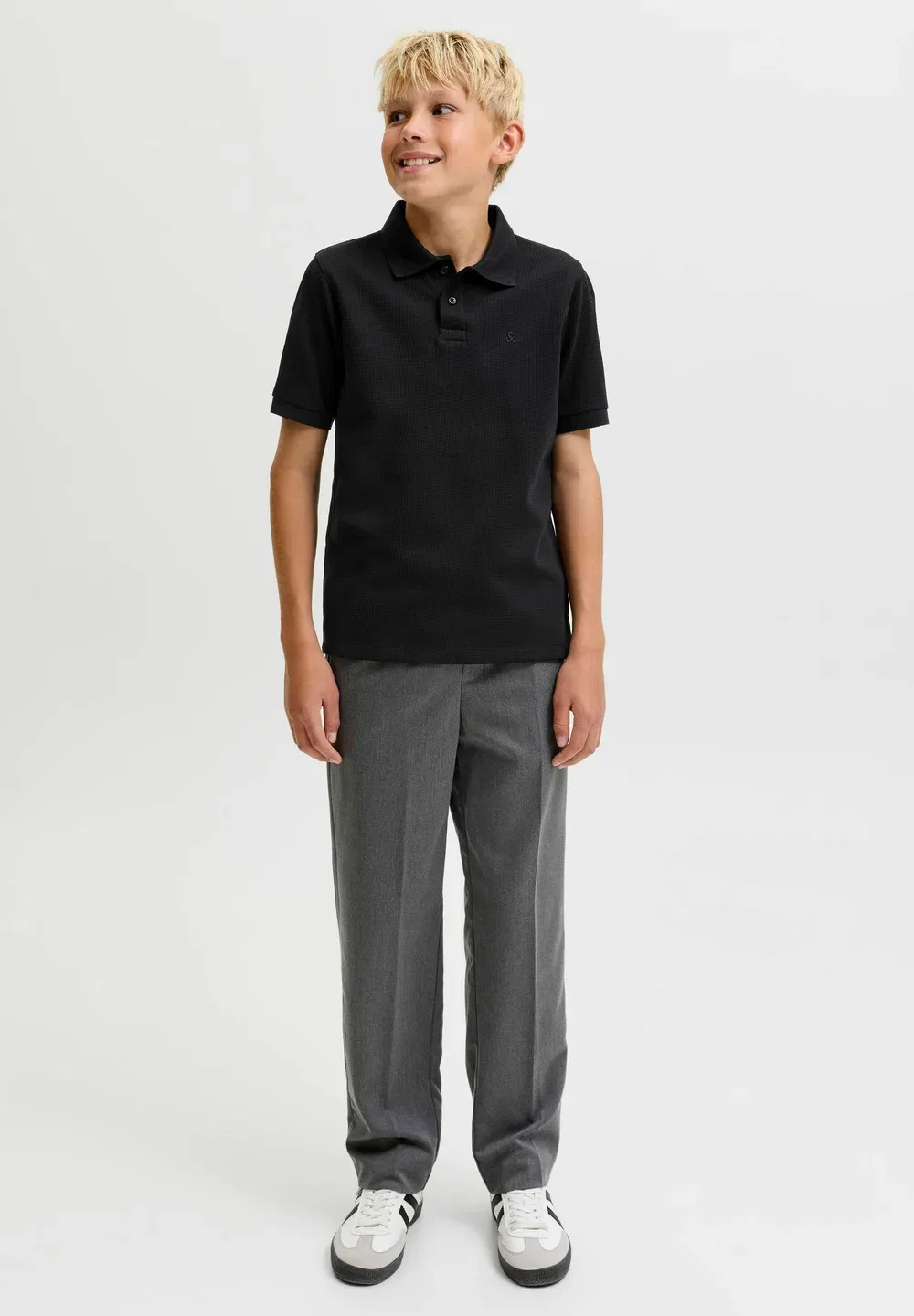 Рубашка-Поло Jjeaustin ss jnr - поло Jack & Jones Junior, Black