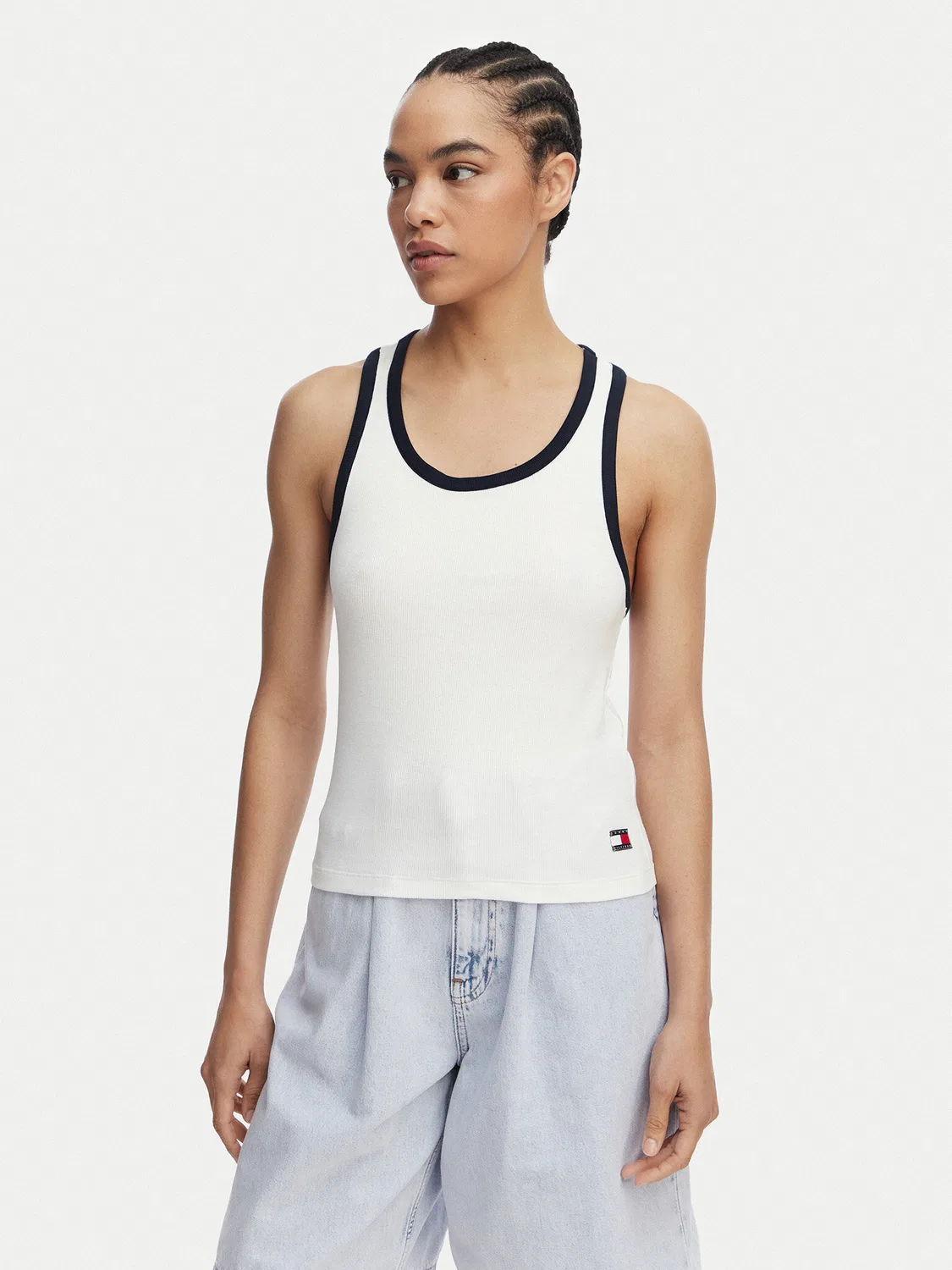 Женский топ стандартного кроя Tommy Hilfiger, белый