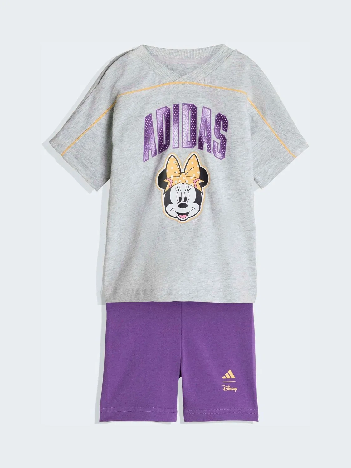 Комплект футболка и шорты Minnie Mouse adidas, серый