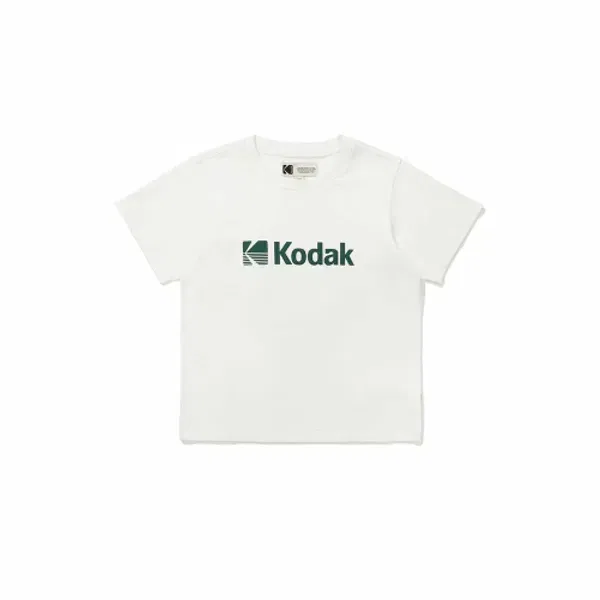 Футболка с логотипом, regular fit, Kodak Kids, белый — фото 2