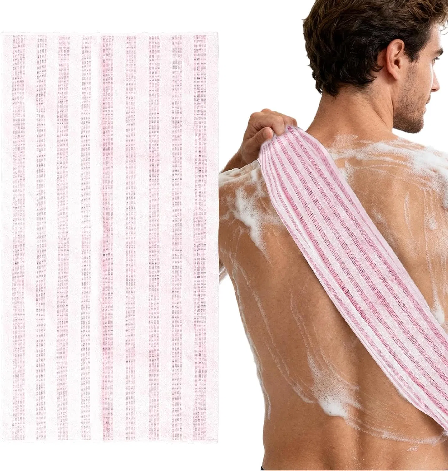 Душ-скраб-перчатка с двумя текстурированными сторонами, быстро сохнущая, Generisch, 1 шт